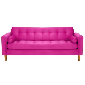 Bodevir - Sofa Retro 3Cg Felpa 04 Fucsia