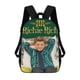 thumbnail image 1 of Richie Rich-theme Backpack, Campus style schoolbag Bookbag with Adjustable Shoulder Straps And Large Zip Compartment, Unisex Travel Bags., 1 of 6