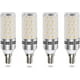thumbnail image 1 of Bombilla LED E14 de 16 W, blanco frío 6000 K, equivalente a halógeno E14 de 100 W a 120 W, 1600 LM, luz de 360°, CA 175-265 V, bombilla LED tipo vela E14 para lámpara de araña, de pared o de noche, no, 1 of 7