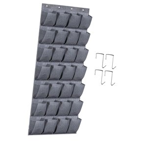 Magideal - Organizador Para Colgar En La Puerta, Organizador Sobre La Puerta, Zapatos De Tacón Alto, Soporte Para Calcetines, Colgador De Armario Para Entrada Al Borde Gris