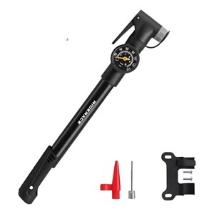 Giyo - Bombín Para Válvula Francesa Y Americana 120 Psi, Fixie Ruta Negro 2