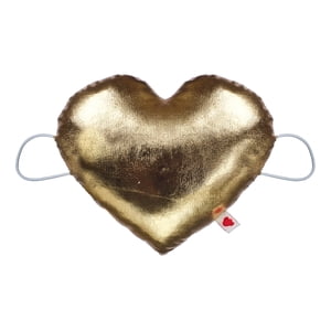 Muñequera Build A Bear Corazón Dorado Felpa Suave