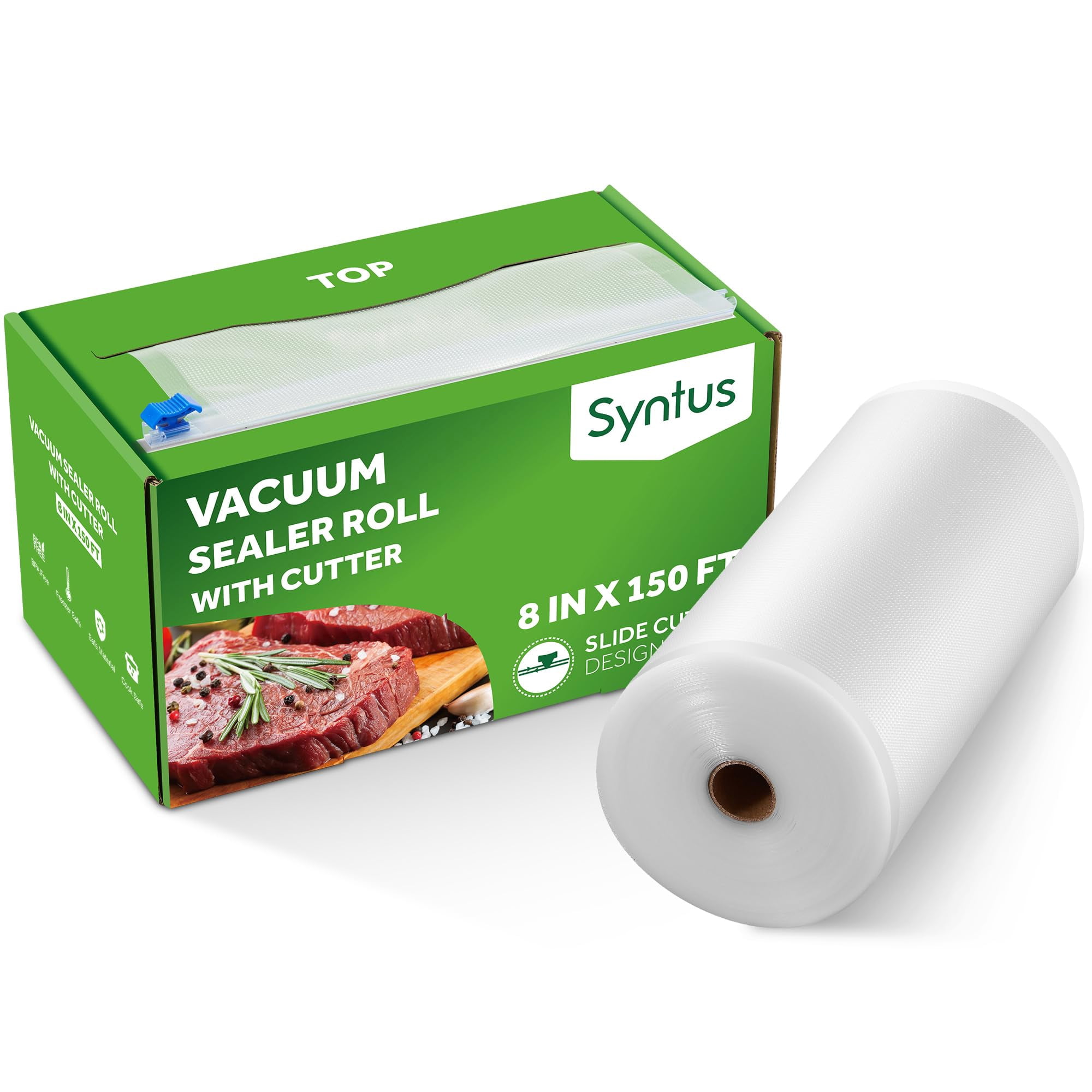 Roll Keeper Syntus Para Sellado Al Vacío Para Alimentos, 8 X 150 Pies Con Cortador