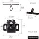 thumbnail image 3 of Keenkee Cabinet Latch Double Roller Catch, Black Nickel, 4 piezas, 3 of 3