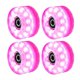 thumbnail image 5 of Ruedas Luminosas Para Patines De Ruedas Cuádruples, Rodamientos LED Iluminados, Calle, Exterior, Rosa, 5 of 5