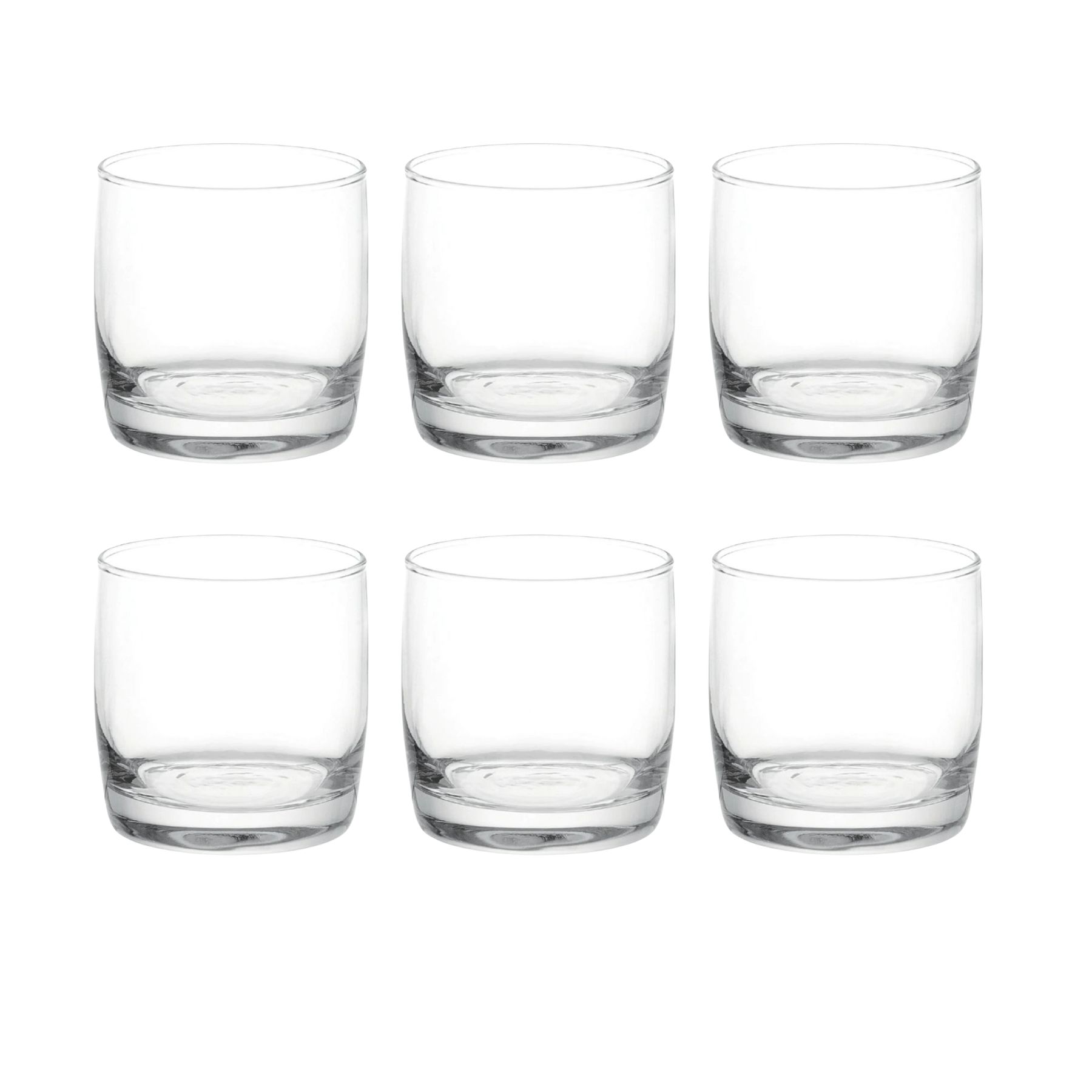 Disparo - Set 6 Vasos Bajos Modelo Monterrey Transparente De 296Ml