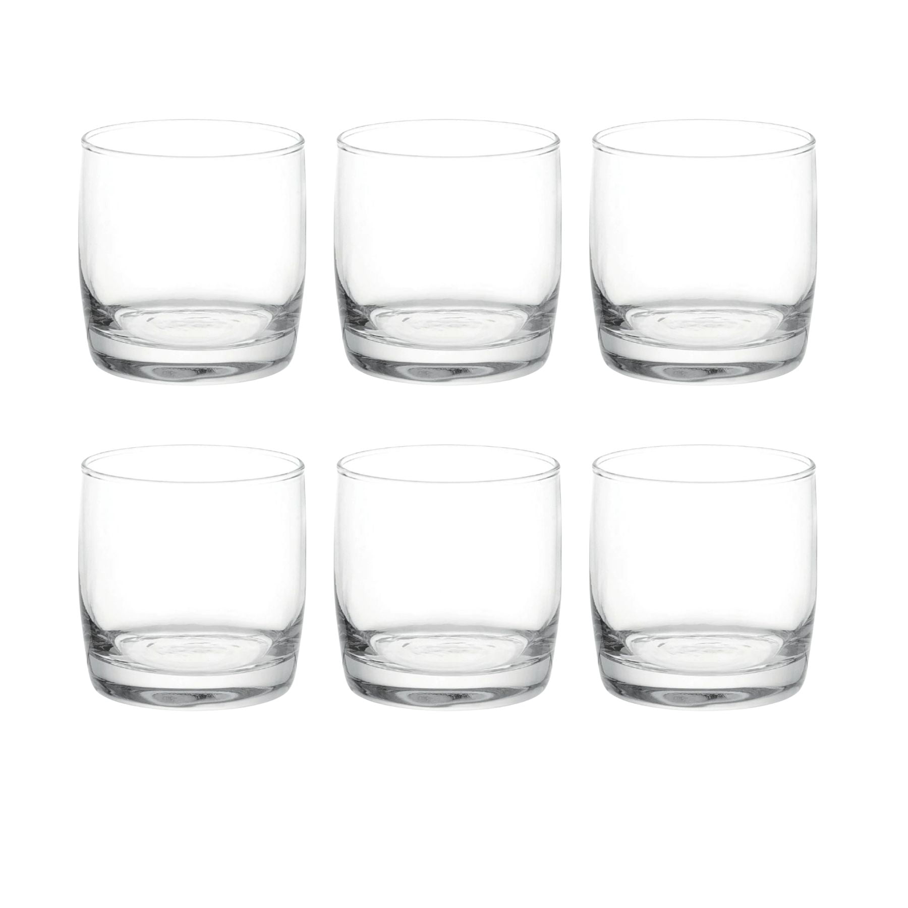 Disparo - Set 6 Vasos Bajos Modelo Monterrey Transparente De 296ml