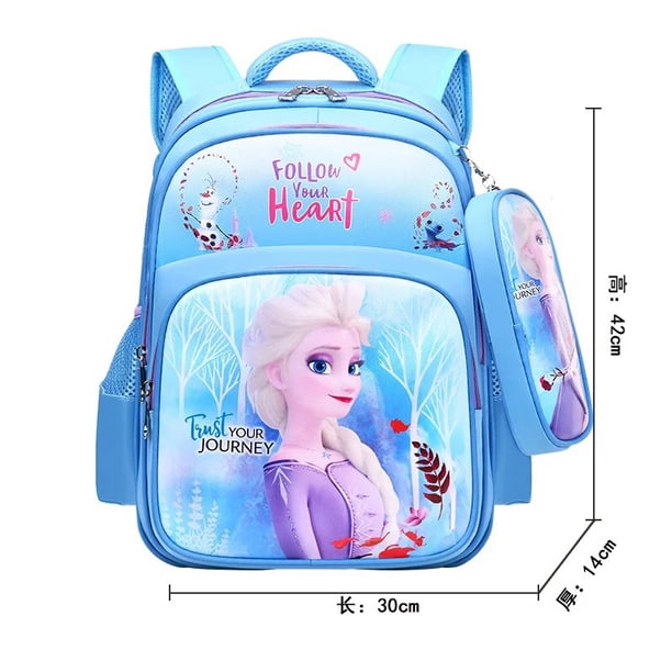 Disney Frozen Elsa Anna Cartoon Schoolbag Girls Backpack Children Primary School Schoolbag Children Backpack Schoolbag Mochila