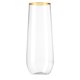 thumbnail image 2 of Copas de champán Munfix, plástico sin tallo, 270 ml, paquete de 48, 2 of 6