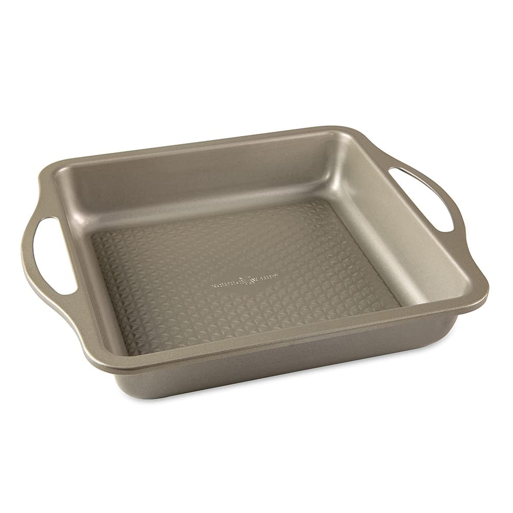 Bandeja Para Hornear Nordic Ware Treat, Antiadherente, 9 X 9 Pulgadas, Cuadrada, Acero Al Carbono