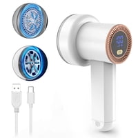 Xusx111 - Afitadora De Tela Fuzz Remover Recargable, Afitadora Eléctrica De Eliminación De Pelusa Con 2Blades, Pantalla Digital, Afitadora De Píldora De Tela De Sofá De Suéter Para Suéter90 * 107 * 19