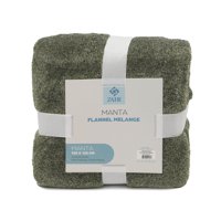 Zahr - Manta Jaquard Flannel Verde 125 X 150 Cm