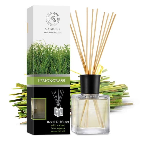 Difusor de fragancia para habitación AROMATIKA Lemongrass 200 ml con barras