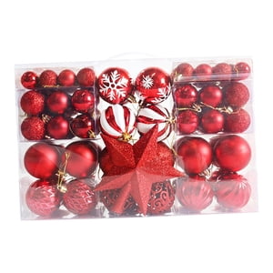 Magideal - Colgante Para La Decoración Del Festival Interior De La Oficina De Vacaciones , 101 Piezas Rojo