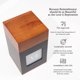 thumbnail image 4 of Urna Lux Aeterna de Madera de Nogal 28 cm con Marco para Foto, 4 of 7