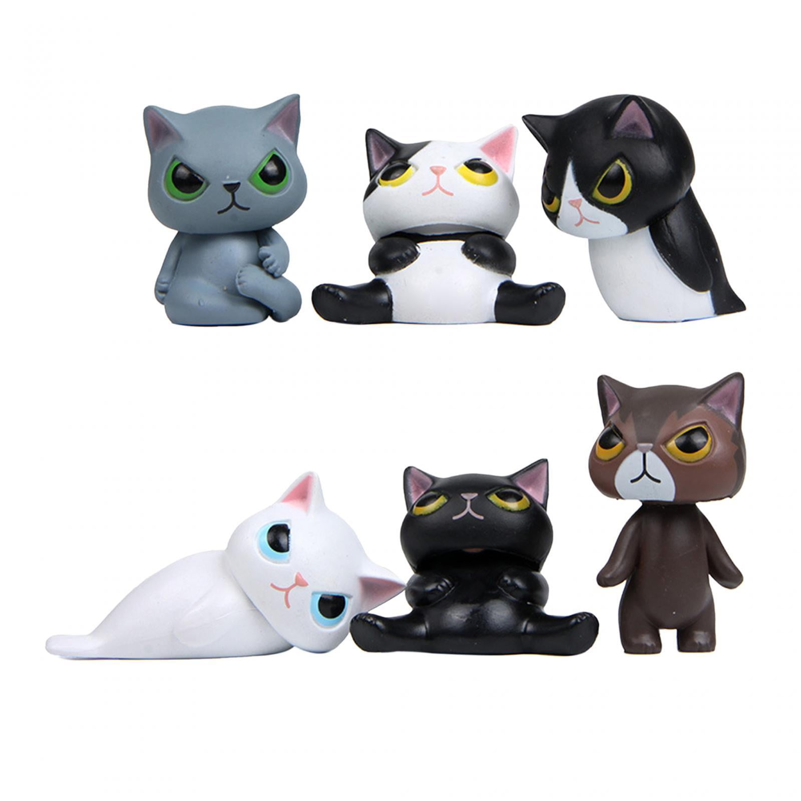 6 Piezas Divertidas Disfrazadas De Figuras De Gatos Encantadoras Para Sala De Estar Dormitorio Hogar