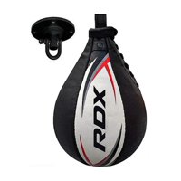 Pera Boxeo Rdx Cuero Con Soporte Multi White/Red Sbl-S2Wr