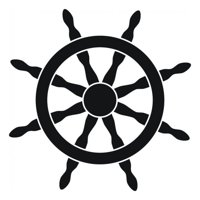 Rienda Libre Graphics - Decomural Ships Wheel Nautical Ws-15404