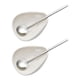 thumbnail image 5 of Bandeja de pesaje de granos de café, tazas dosificadoras de granos de café con cucharas, cuencos de pesaje de granos de café para cafetería, hogar, 2 tazones 2 cucharas, 5 of 5
