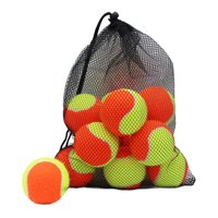 Ioensy - Bolas De Tenis De 20X Bolas Elásticas Para Jugar Con Perros Para Principiantes Entretenimiento Naranja Amarillo