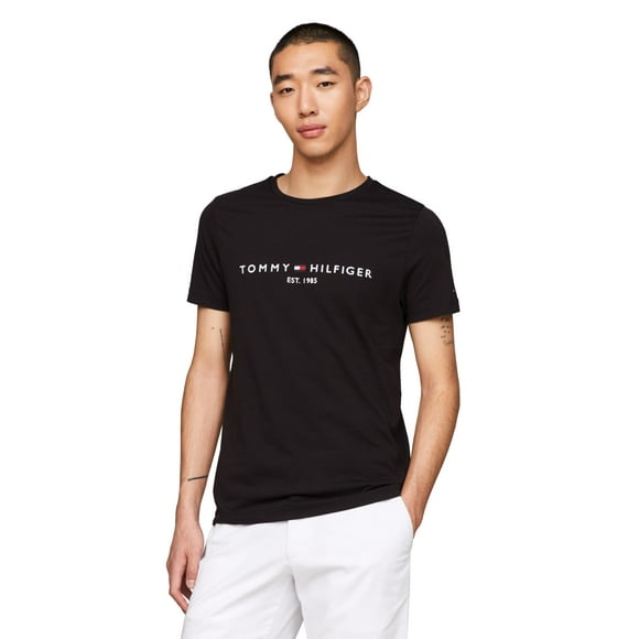 Camiseta Con Logo Bordado Para Hombre Color Negro Azabache