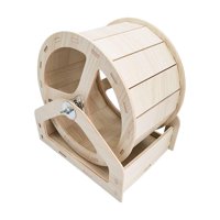 Magideal - Ruedas Para Correr De Hámster De Madera, Juguetes Para Hacer Ejercicio Chinchilla Hurón Pequeño Cerdo Holandés Jerbos Ratones Redondos Accesorios Para