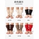 thumbnail image 3 of Xiao Hua 3 pares de botas de invierno de punto cálidas - con cubrepiés decorado con botones, botas cortas de invierno a la moda y calcetines, talla única, botas cálidas, rojo, 3 of 3