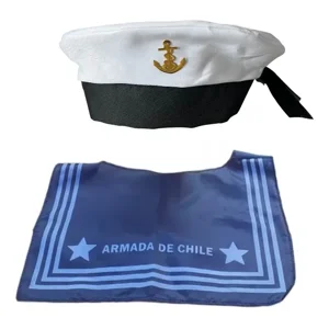 Genérico - Set Marinero Gorro + Pechera Niños