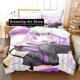 thumbnail image 1 of Fashion Hololive Neko Mata Okayu Bedding Set Boys Girls Duvet Cover Pillowcase Bed Adult Bedroom, 1 of 5