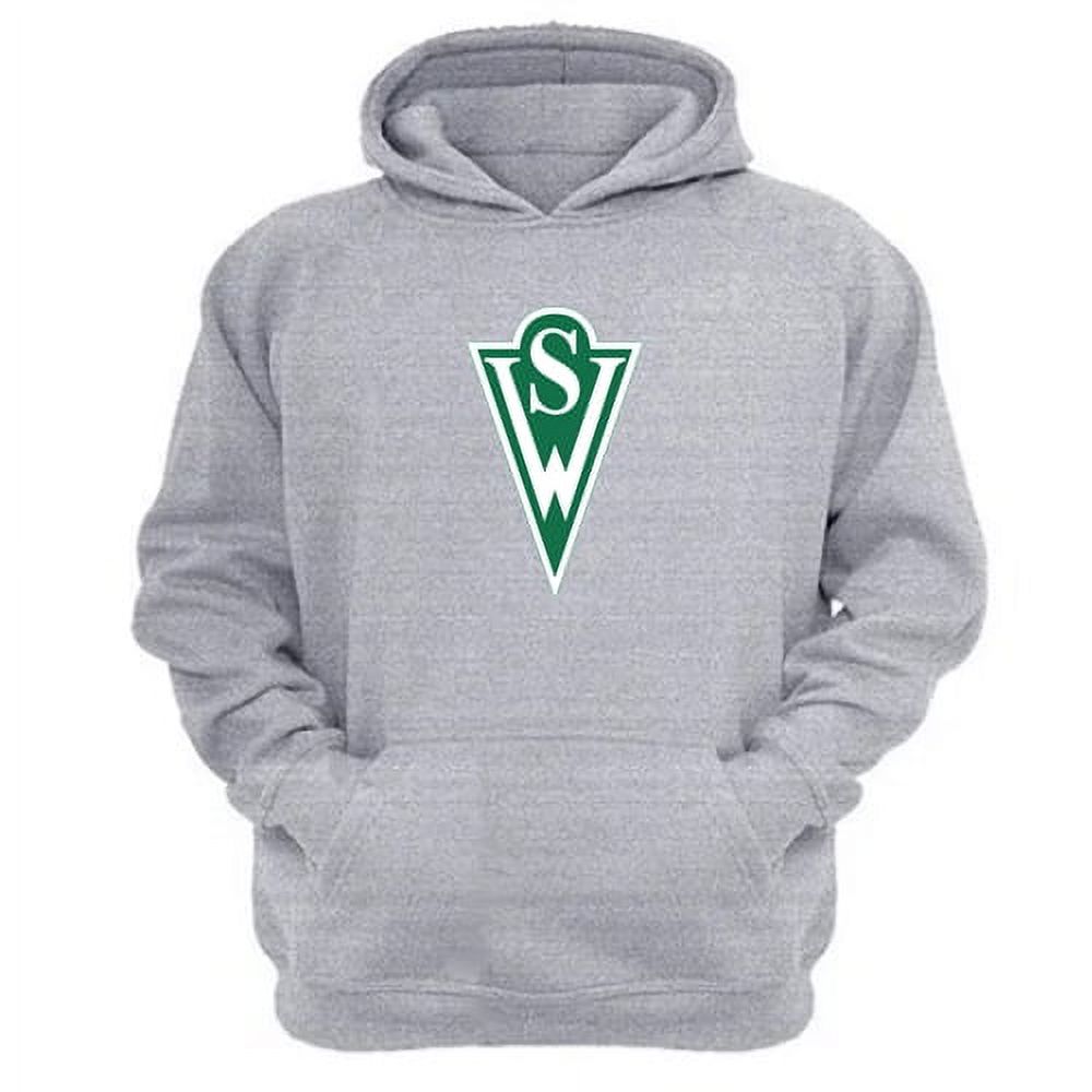 Genérico - Polerón Canguro Santiago Wanderers Gris Claro Talla M Unisex