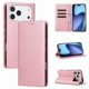 thumbnail image 1 of Funda Cartera para iPhone 17 Pro Max con Ranuras Tarjetas y Soporte - Protección Completa Oro rosa, 1 of 5