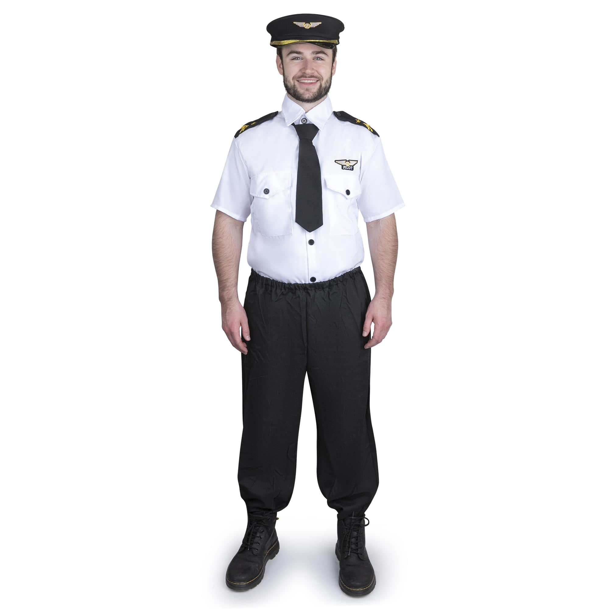 Disfraz De Piloto Dress Up America Para Hombre, Halloween, Talla Pequeña