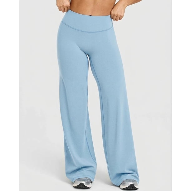 Pantalón Palazzo Mujer Tiro Alto Elasticado Casual