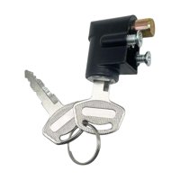 Magideal - Llave Del Interruptor De Encendido, Bloqueo De Dirección De La Motocicleta Con Dos Llaves, Bloqueo De Repuesto Portátil De Piezas Livianas Para Gn125