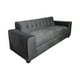 thumbnail image 2 of Sofa Tres Cuerpos Felpa Gris Oscuro, 2 of 3