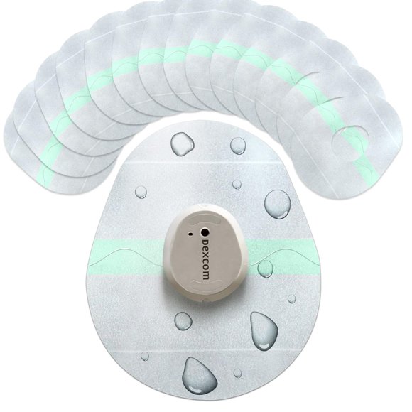 Cubiertas CGM Adamson Dexcom G7 impermeables - paquete de 20