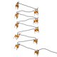 thumbnail image 1 of Juego de luces Kurt Adler Plastic Deer, 10 luces, 11,4 cm con 4,5 pulgadas, 1 of 9