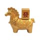 thumbnail image 5 of Estatua De Caballo Dorada, Mascota, Figura Artística Artesanal Para Decoración De Escritorio O Mueble, Estilo D, 5 of 5