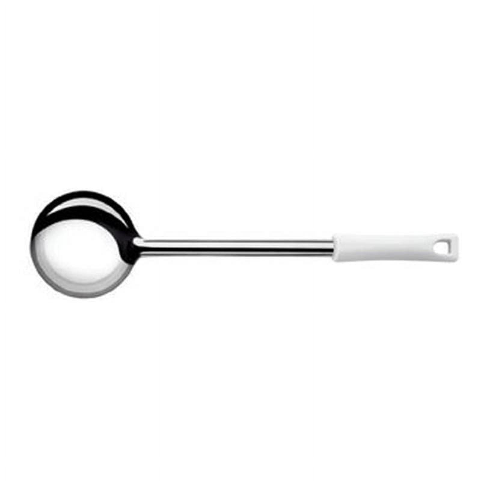 Di Solle - Cucharon Acero Inox 65 Ml Mango Blanco Durafio
