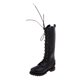 thumbnail image 2 of Botas De Cuero PU A Escala 1: 6 Zapatos Masculinos Para Figura De Acción De Soldado De 12 Pulgadas Negro, 2 of 5