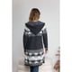 thumbnail image 3 of Sweater Largo Tapado Tipo Cardigan Mujer Abrigo Etnico Tendencia 7011, 3 of 3