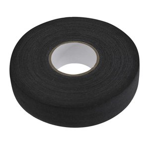 Ioensy - Cinta De Tela De Hockey Sobre Hielo De 2,5 Cm X 25 M, Cubierta Protectora Antideslizante Transpirable Negra