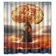 thumbnail image 1 of Cortina de ducha con diseño de bomba nuclear potente, juego de cortinas de baño con ganchos, tamaño 60 x 72 pulgadas, 1 of 3