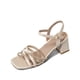 thumbnail image 4 of Sandalia Taco Grueso Fiesta Pedrería Mujer Weide YOU239B, 4 of 8