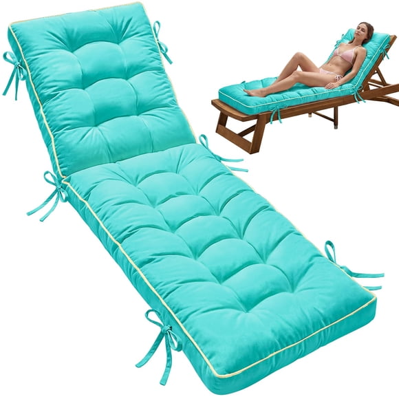 Cojín plegable para chaise lounge AMCATON 80x66 cm de secado rápido