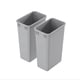 thumbnail image 1 of Contenedor de basura Dowell, 50 cuartos de galón/47 L, plástico, apilable, gris, paquete de 2, 1 of 7