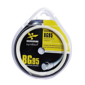Magideal - Cuerda De Raqueta De Bádminton Fuerte, Líneas De Reemplazo De Raqueta De Alta Flexibilidad, Cuerda De Raqueta De De Alta Elasticidad Para , Blanco