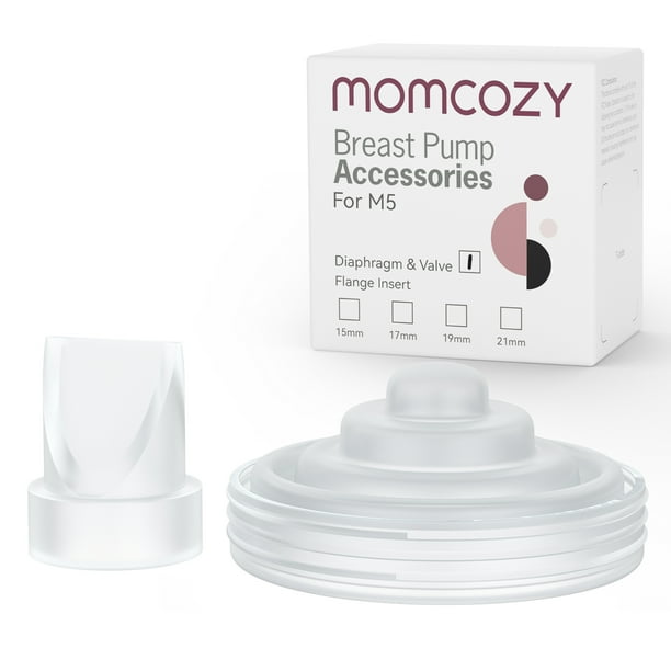 Momcozy Accesorios de Repuesto para Extractor de Leche M5, Una Válvula de Pico de Pato y Un Diafragma de Silicona