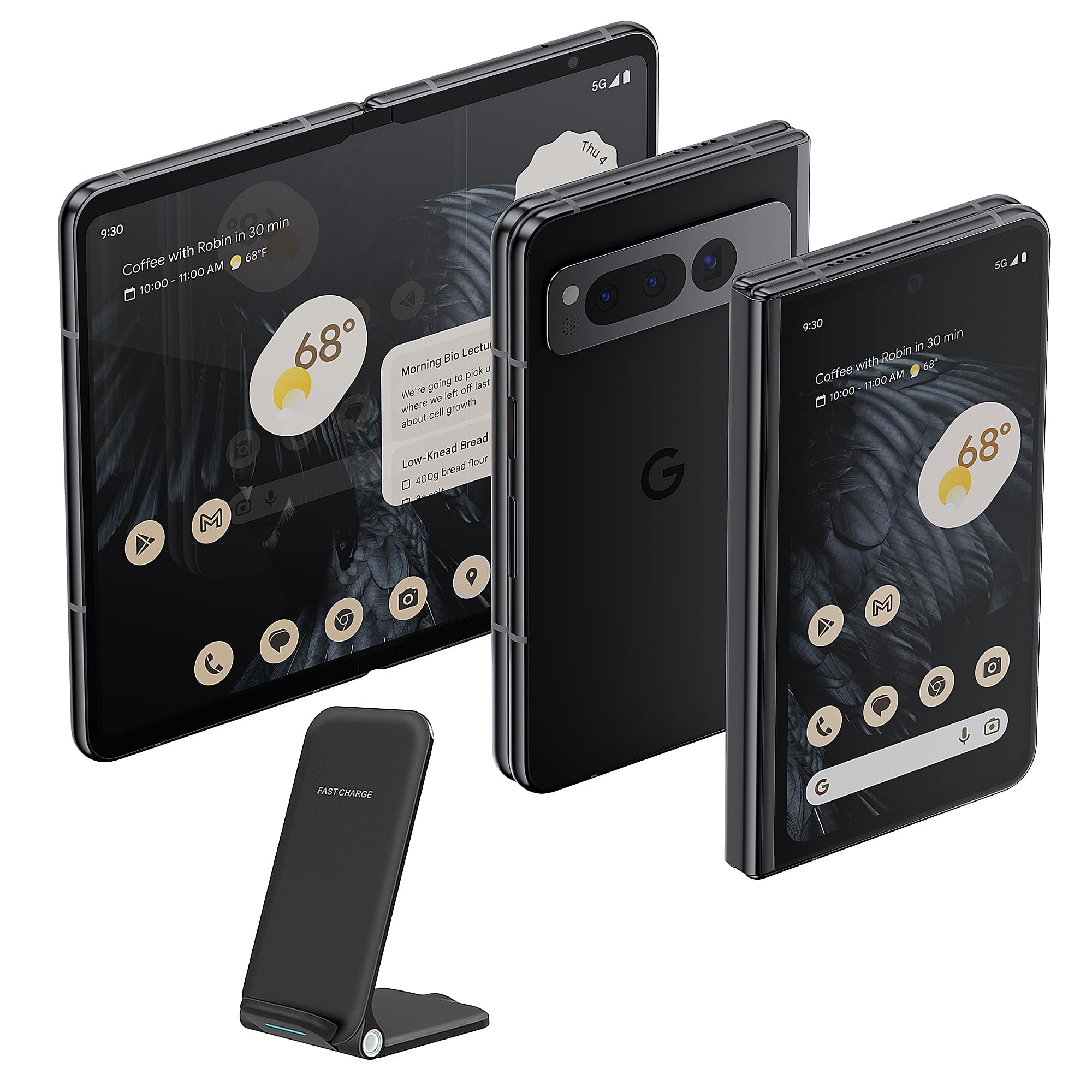 Smartphone Google Pixel Fold 5G, 256 GB de almacenamiento, 12 GB