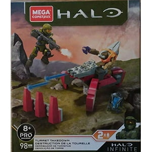 Mega Construx Halo Infinite Turret Takedown 2 Figuras Pro Builder 98 Piezas
